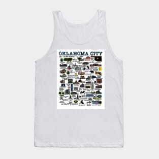 Oklahoma City Map Art Tank Top